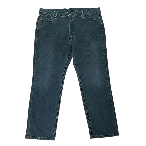 Levi's 541 Jeans Mens 42x31 Blue Straight Leg Stretch Work Comfort Casual Denim